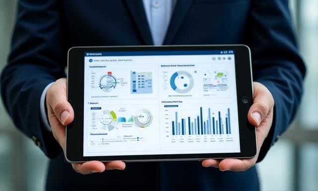 Digital interface showing atmospheric data points and ESG metrics overlay